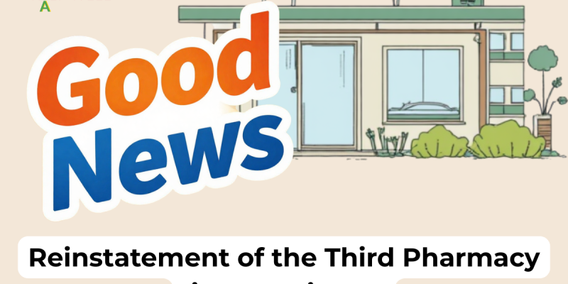 Good news about Third Pharmacy in Warminster